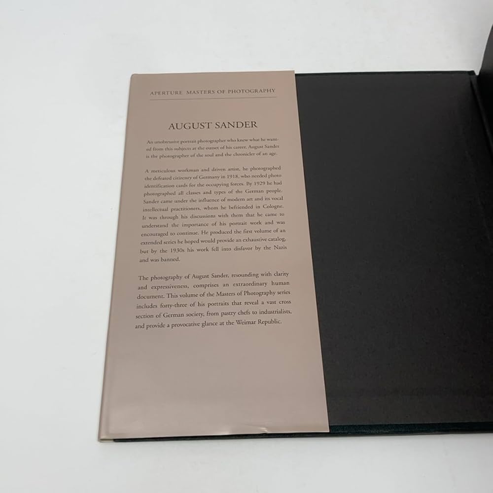 Amazon.com: August Sander: Trade Hardcover (Masters of