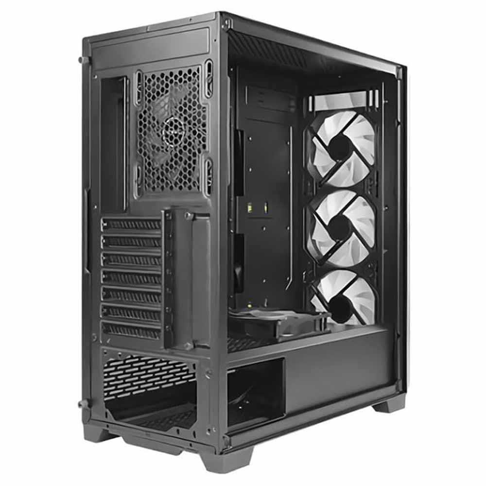 Antec Boîtier Moyen Tour ATX Dark Fleet DF800 Flux RGB avec Panneau Vitré, Noir 0-761345-80081-5