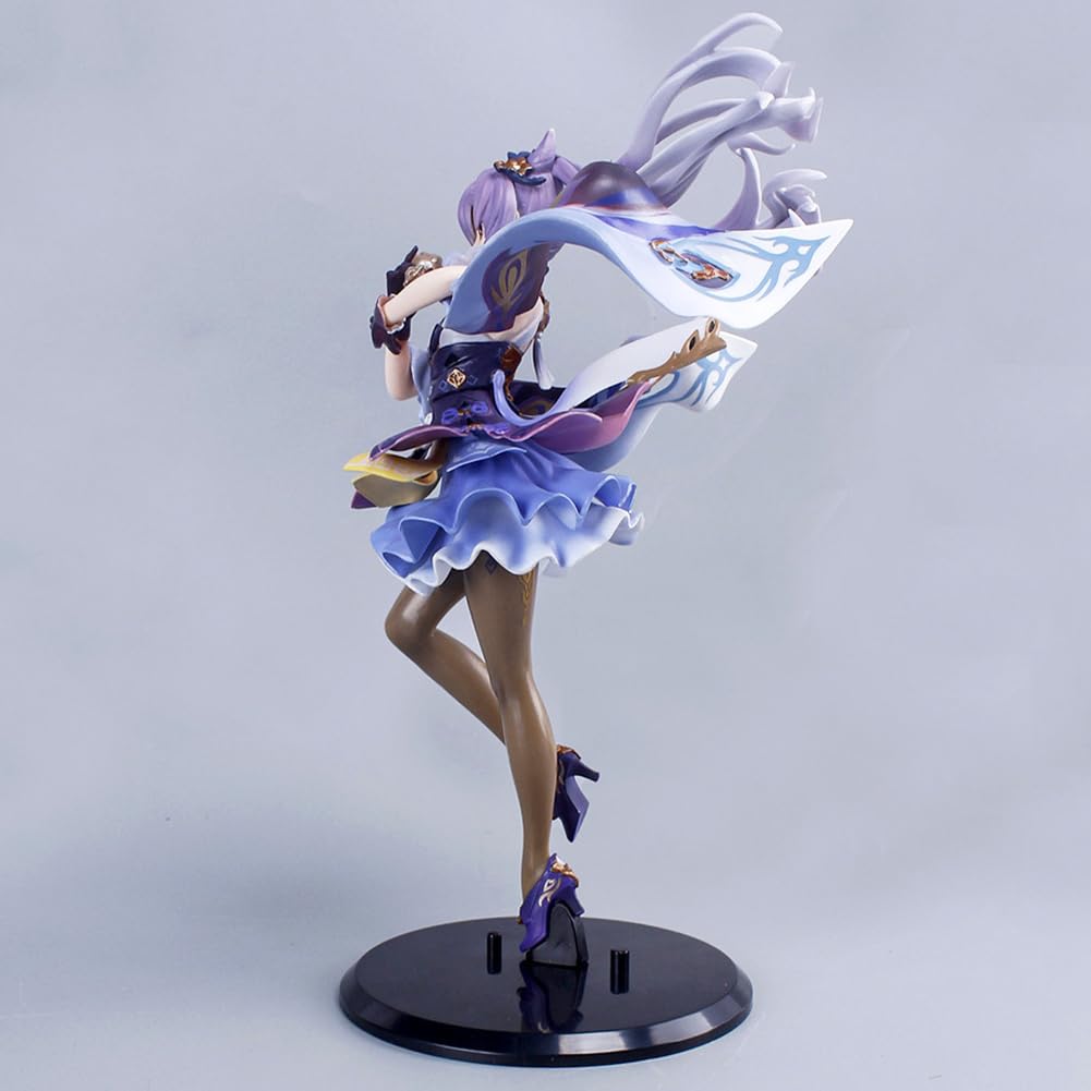 Statua di Keqing - Scultura Anime da 24 cm, personaggio da cartone animato, action figure, pezzo da collezione fatto a mano, regali di Capodanno