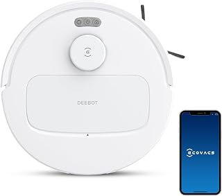 ECOVACS DEEBOT N20e Robot Vacuum and Mop, 10,000Pa Powerful Suction, LiDAR TrueMapping Navigation, ZeroTangle 2.0 Anti-Tangle Brush, 350-Min Runtime, Climbs 20mm Thresholds, White