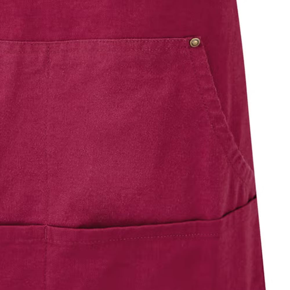 Tablier à bavette coton personnalisé et brodé prénom, texte, oeillet et rivet, 20 motifs, poche 4 compartiments, cuisine top chef, cadeau femme homme, fête des mères, noel, ref PR137