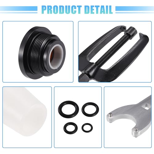 Image of uxcell 1 Set Front Mount Steering Cylinder Seals with Wrench for HC5340 HC5341 HC5342 HC5343 HC5344 HC5345 HC5346