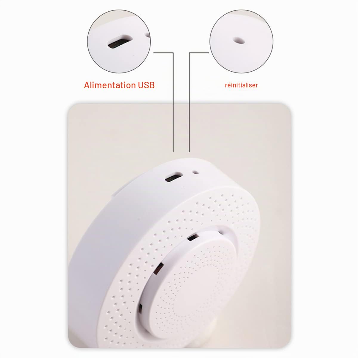 Zigbee Tuya 3.0 Moniteur de qualité de l'air - Détecteur de température et d'humidité 5 en 1 - Formaldéhyde CO2 - Capteur de température et d'humidité