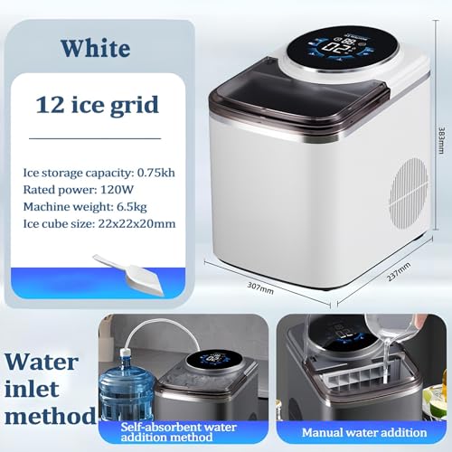Máquina de hielo para cocina y oficina compacta con pantalla LED ideal para bebidas diarias 2