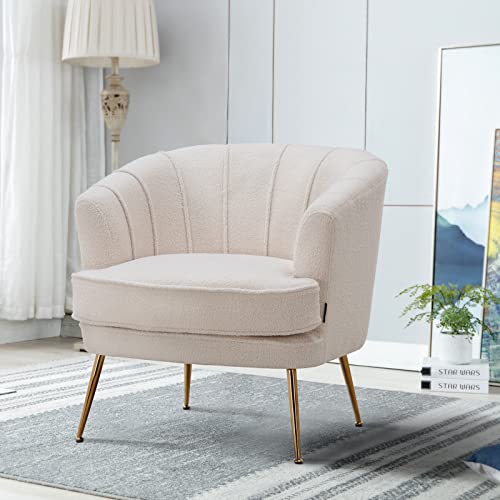 Sillón Plegable Teddy Peluche Blanco miniatura 1
