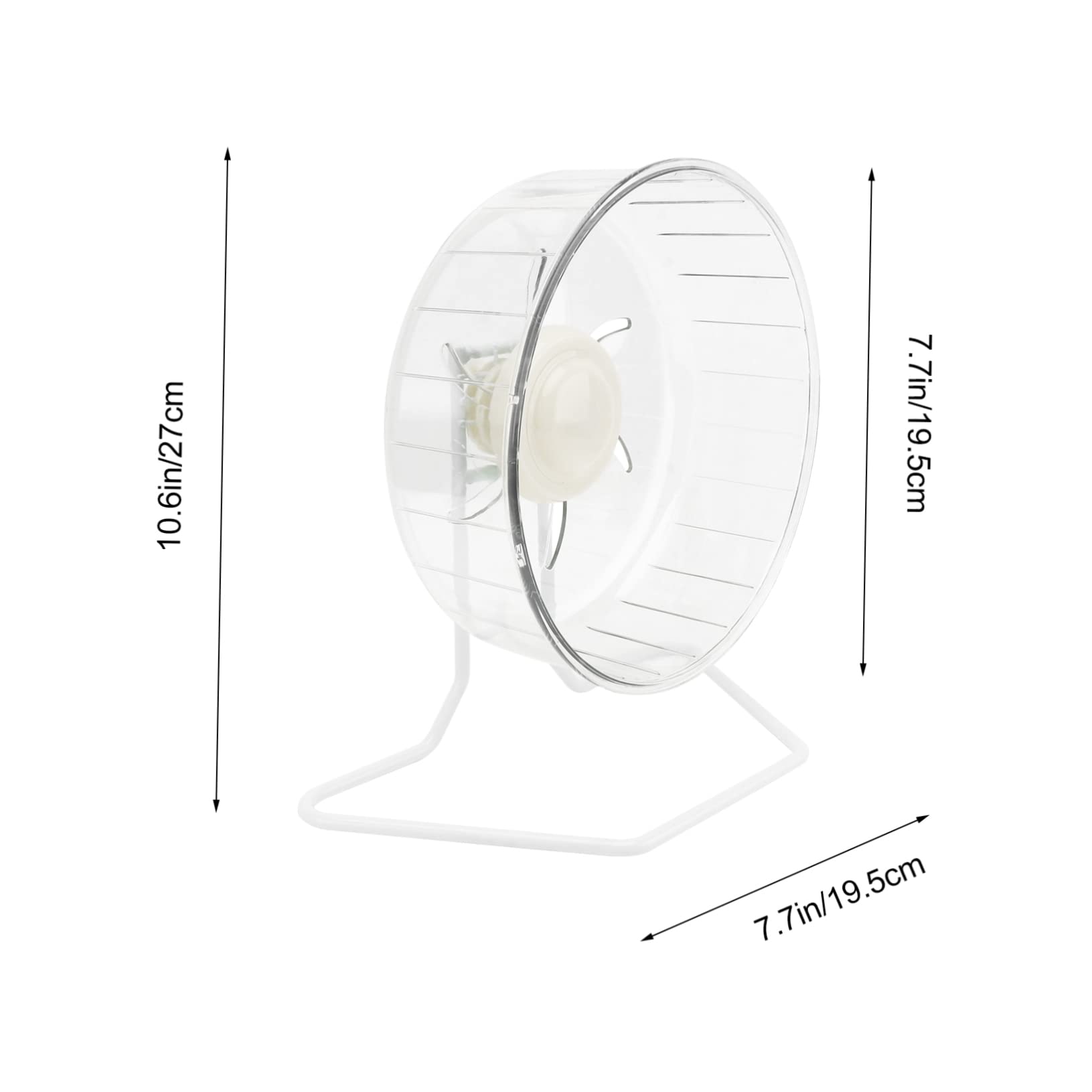 Roue D’Exercice Silencieuse pour Hamster, Jouet à Roue Blanc