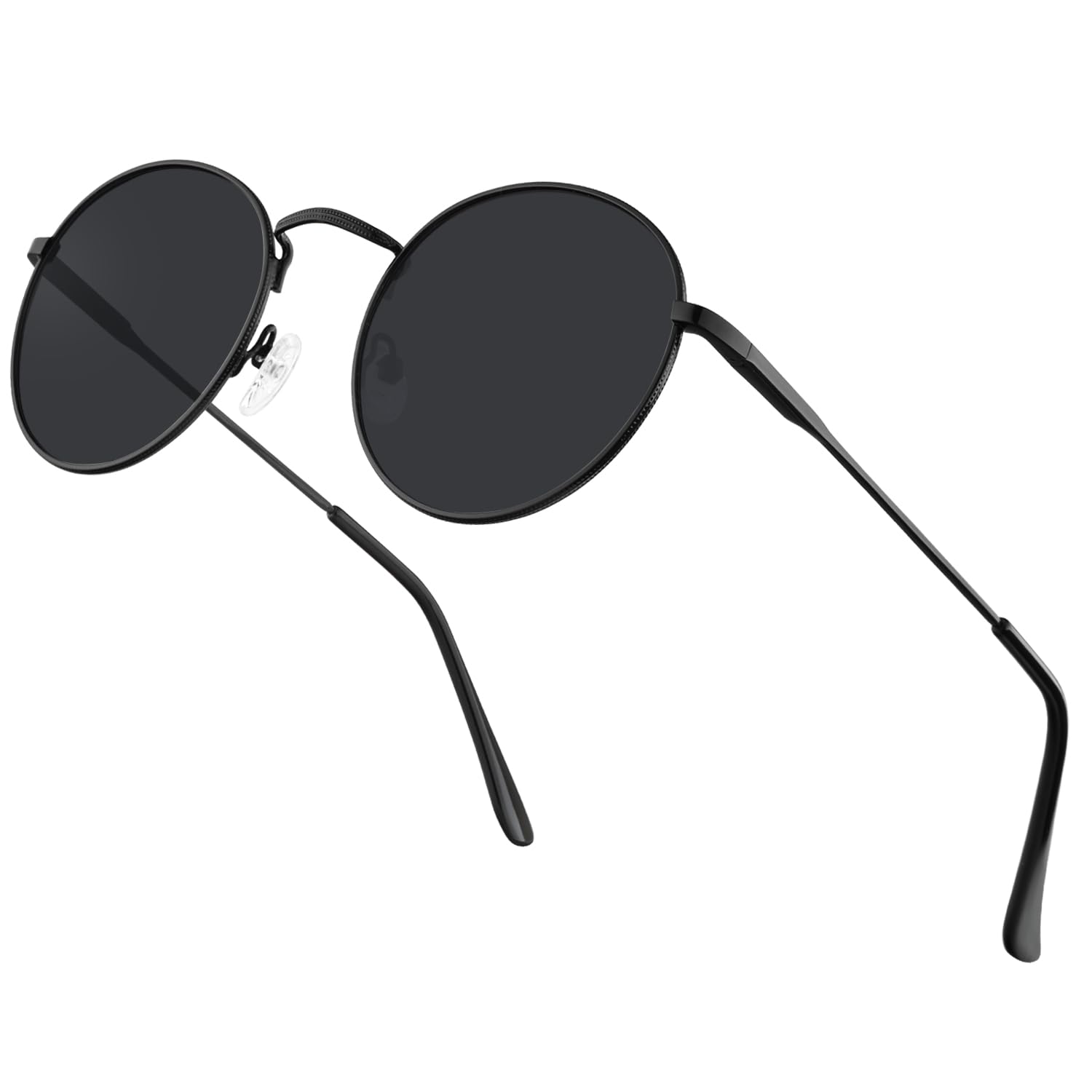 HENGOSEN Sonnenbrille Herren Rund Sunglasses-Men: Polarisiert Runde Sonnenbrille Retro Metallrahmen Sonnenbrille Herren Damen