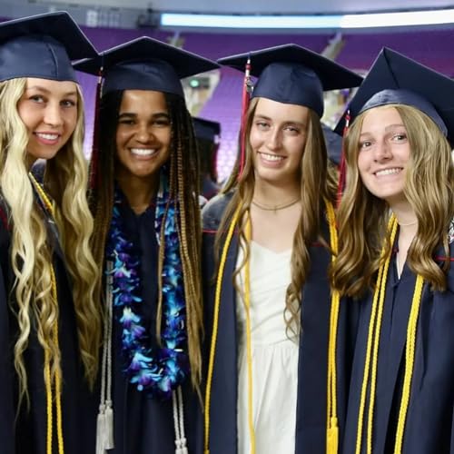 Image of Graduation Honor Cords Gold Graduation Cords with Tassels, 67 inch Long for Graduation Students