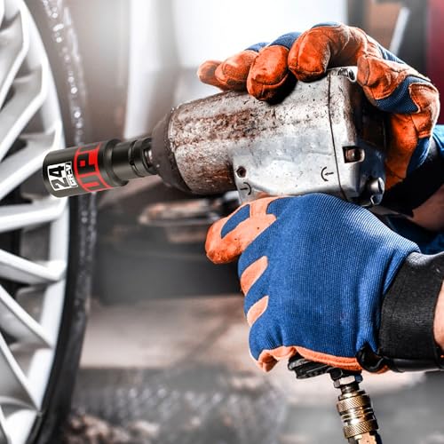 Aurlloct 1/2" Drive Impact Socket Set, 11Pcs Deep Sockets, 10-24 mm Hex Long Socket Set, with 1/4" Hex Shank to 1/2" lmpact Square Drive, Repair Automotive Truck Tractor Engine Maintenance 6 Aurlloct 1/2" Drive Impact Socket Set, 11Pcs Deep Sockets, 10-24 mm Hex Long Socket Set, with 1/4" Hex Shank to 1/2" lmpact Square Drive, Repair Automotive Truck Tractor Engine Maintenance - Image 6