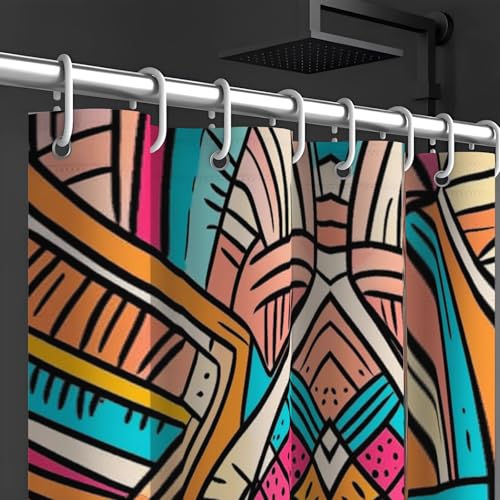 Rideau de douche 180 x 180 cm rideaux de douche polyester pour baignoire - 6