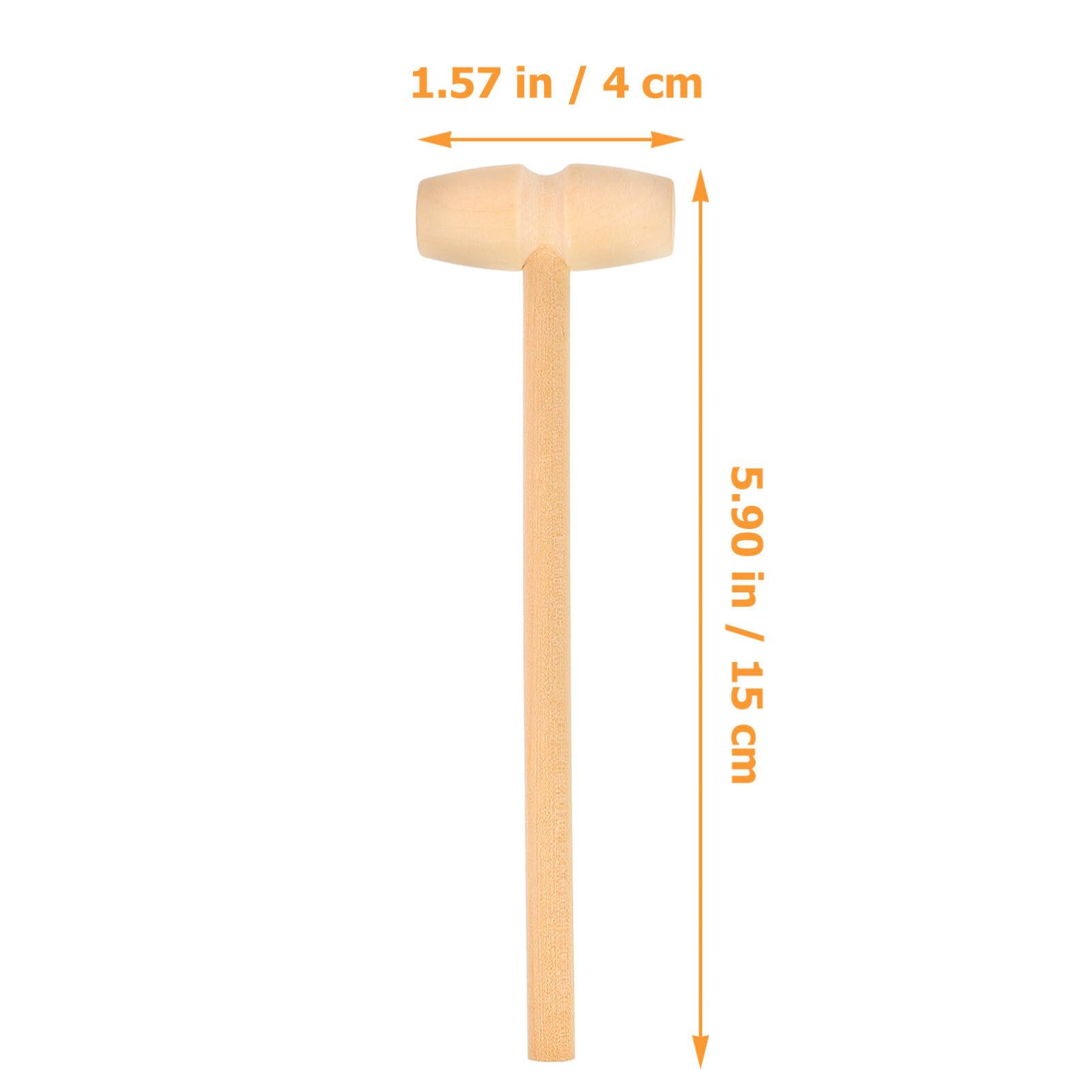 VANZACK 12Pcs Mini Mallet for Solid Wood Hammers for Educational Play Safe Gavel Birthday Present for Enhances Coordination and