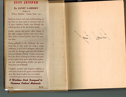 Just Jenifer B0007I9EUC Book Cover
