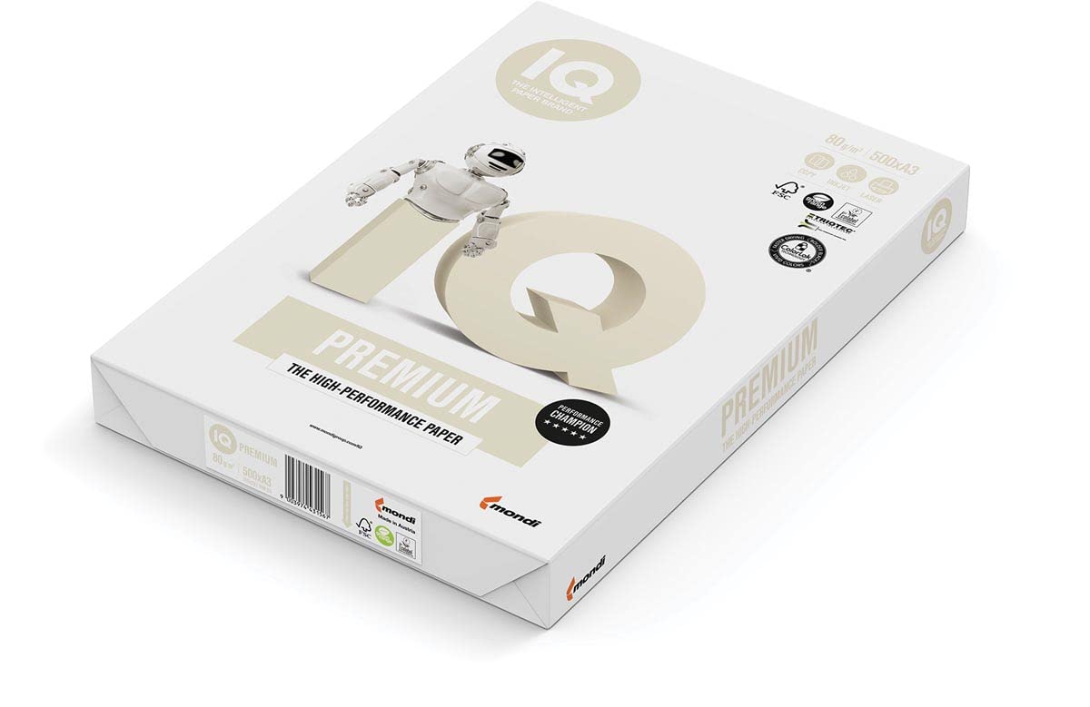 500 Fogli Carta Per Fotocopie A4 80g/m² Happy Office - Bianca Alta Qualità Per Stampanti Laser E Inkjet