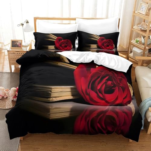 Parure de lit cœurs romantiques 200x200 microfbre