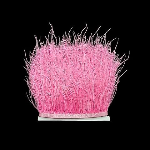 POFET Natural Soft Ostrich Feathers Trim Cover