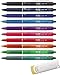 Tintenschreiber mit Druckmechanik Pilot Frixion Clicker 07 10er Sparpack | farblich sortiert | 10 Farben | mit Radierer
