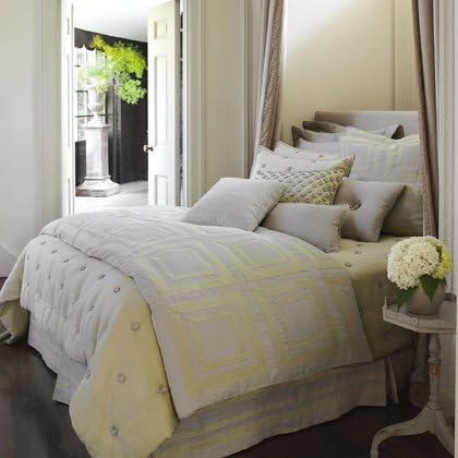 Nostalgia Home Fashions Ton Sur Ton Solid Sham, Euro