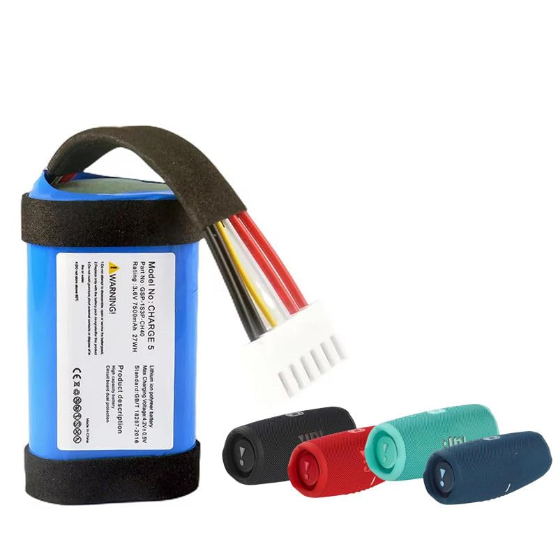 Replacement Lithium Battery 3.6V 7500mAh 27Wh Compatible with JBL Charge 5 Portable Wireless Bluetooth Speaker-image-27