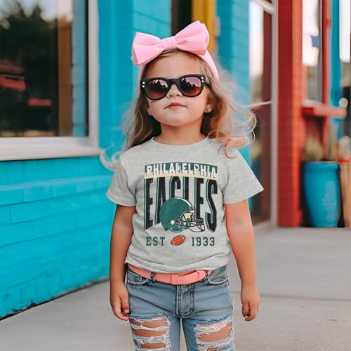 Toddler Girl Boy Football Shirt Sundays are for The Birds Game Day Outfit Kids Football Season Sports Fans Tee Tops4