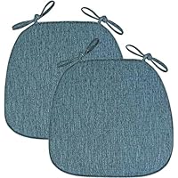 Arketicom Cojin Redondo Para Sillas De Cocina Con 2 Cordones Antideslizante (Pack De 4 Unidades) - Made In Italy + Hechos A ManoMedidas 35X35X3 Cm: Color Negro