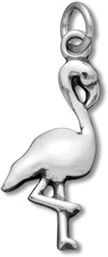 Sterling Silver Flamingo Charm Artículo #35699, Plata esterlina, No es una piedra preciosa