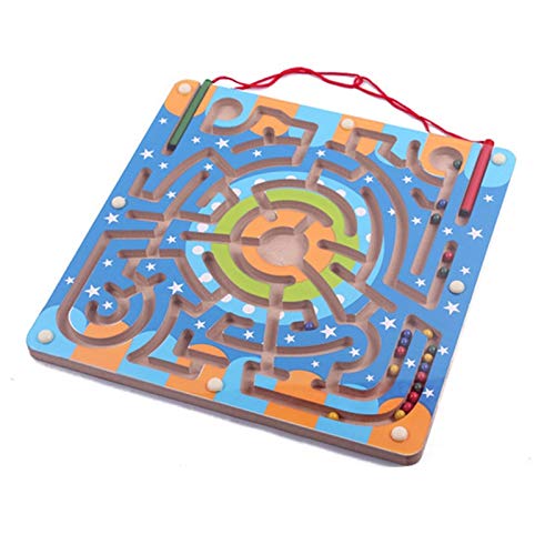 Buy Bonbela Wooden Maze, Board Pen Ball Track Game