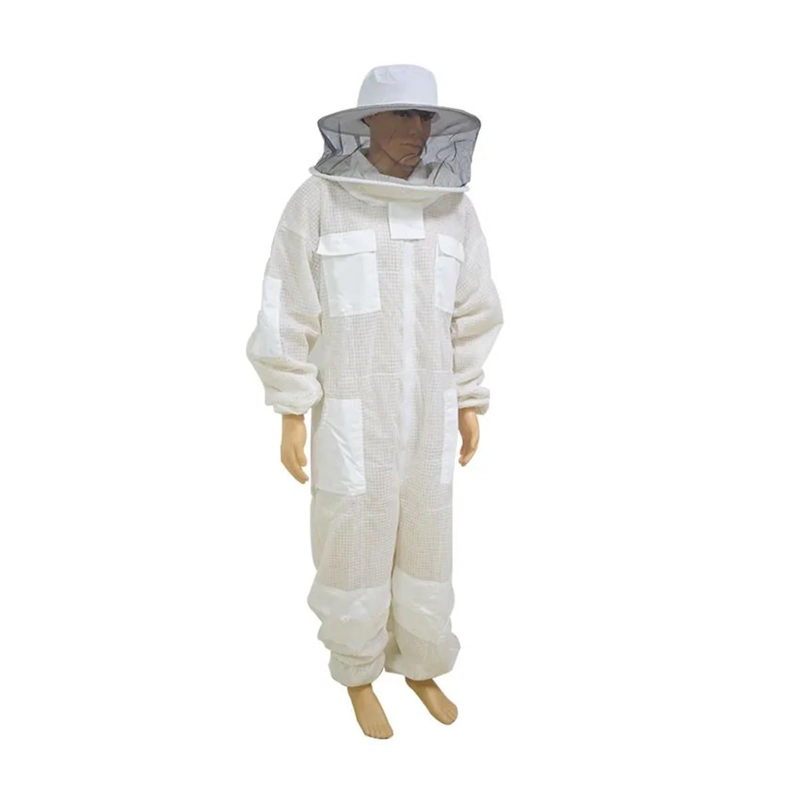 Costume d'apiculture, Vêtements d'apiculture respirants avec voile rond, vêtements de protection anti-abeilles professionnels(L)