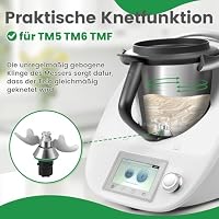 Inwee Teigmesser für Thermomix TM6 TM7 TM5, Doppelklingen-Knethaken Mixmesser aus Edelstahl, Ersatz Zubehör für Vorwerk Küchenmaschine, Kein Teigrückstand, Leichte Reinigung, Brot Pizza Hefeteig – Ansicht 5