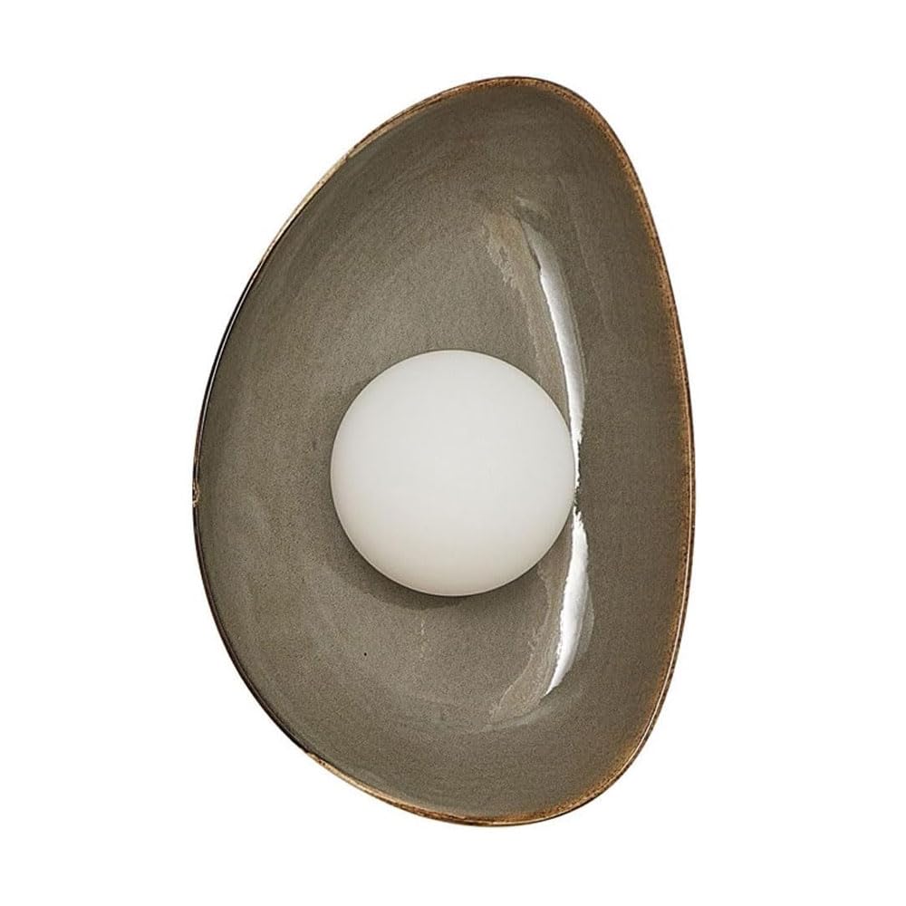 HAIDU 11.8in Ceramic Wall Sconce, Modern Industrial Style Wall Lamp, G9 Screw Hard Wire Connection Wall Light, Bedroom Living Room Entrance Decorative Lighting Fixtures