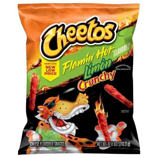 Cheetos Flamin Hot Limon Crunchy 8.5 oz (Pack of 3)