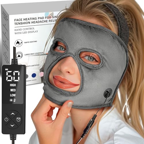 Full-Coverage Heated Face Mask for Sinus Relief