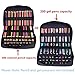 Shulaner Pencil Case Slot Holds 300 Colored Pencils or 200 Gel Pens with Zipper Closure Large Capacity Nylon Pen Organizer for Painter or Artist (Black)