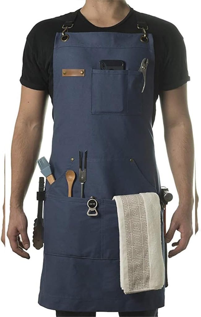 Canvas Apron Cotton Cafe Barber Overalls