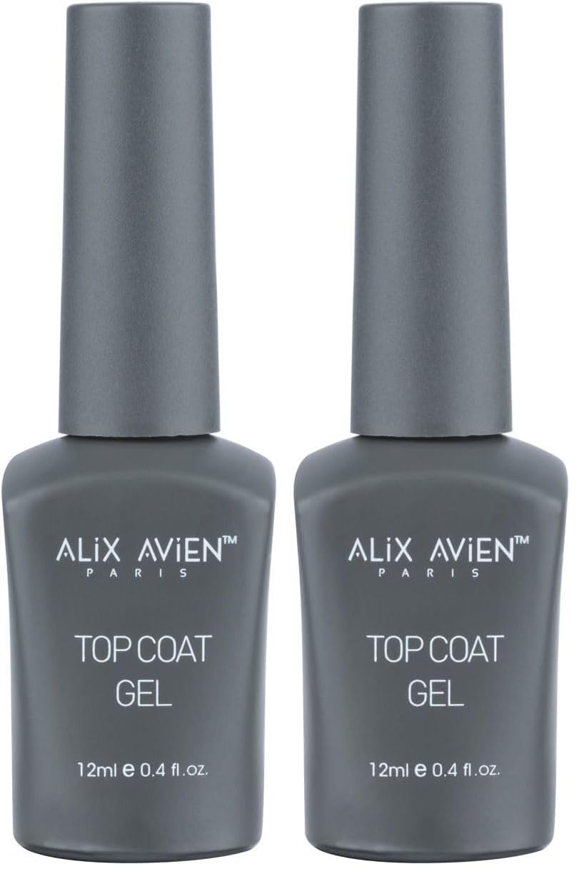 ALIX AVIEN Uv Jel Cila Oje - Top Coat Gel -12 ml (2 paketi)