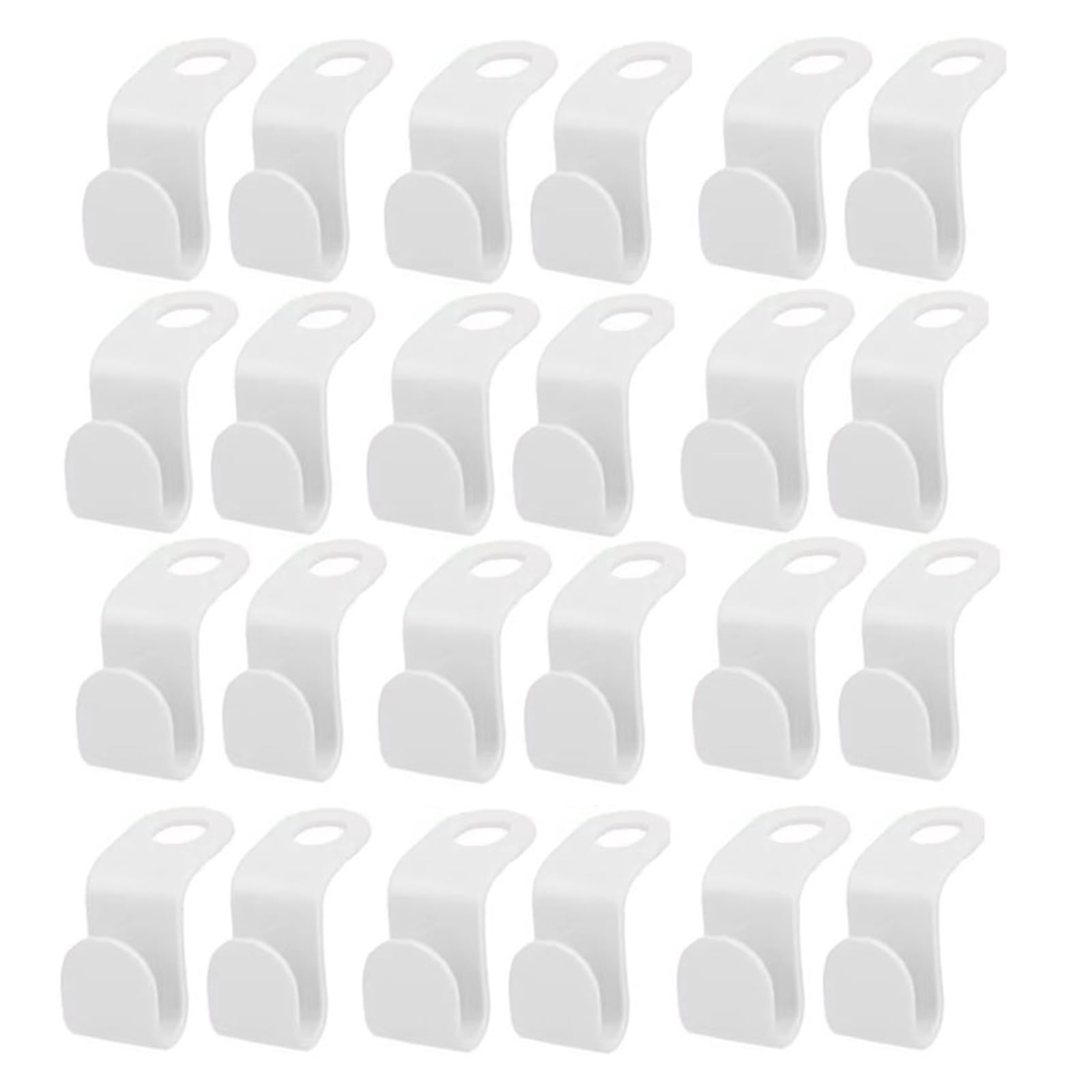 Clothes Hanger Connector Hooks 80pcs Hanger Connector Hooks Wardrobe Hangers Space Saving Multifunction Plastic Bedroom Storage Hook for Wardrobe Closet Organizer(White)