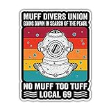 3 Pcs - Muff Divers Union Going Down in Search of The Pearl Retro Diving Dive Diver Gift Decorations...