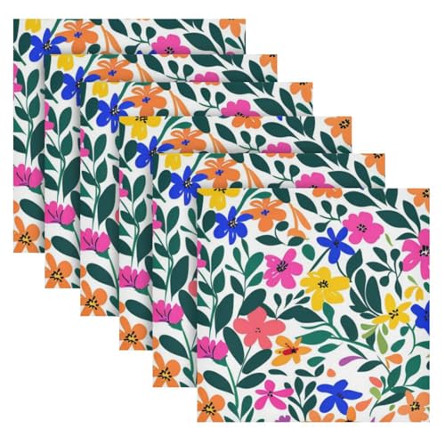 Servilletas de Tela Multicolor de 20x20 in Pack de 6 miniatura 2