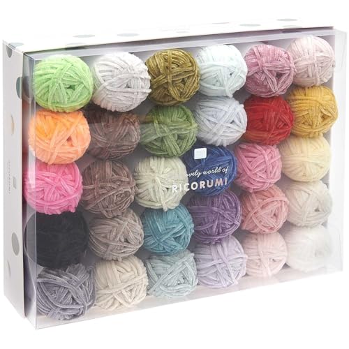 Ricorumi Nilli Nilli Lot de 30 pelotes de laine chenille pour cro...