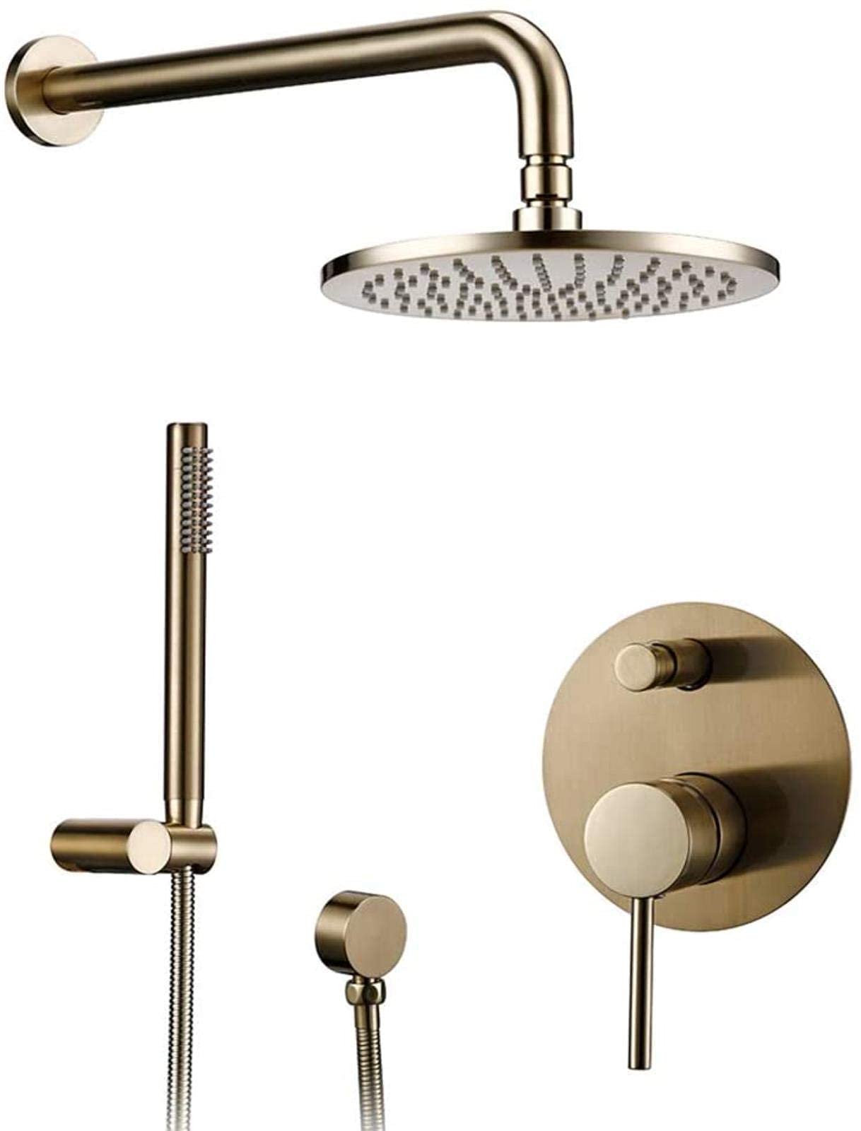 Ensemble de douche de salle de bain avec pommeau pluie rond 8-12 pouces