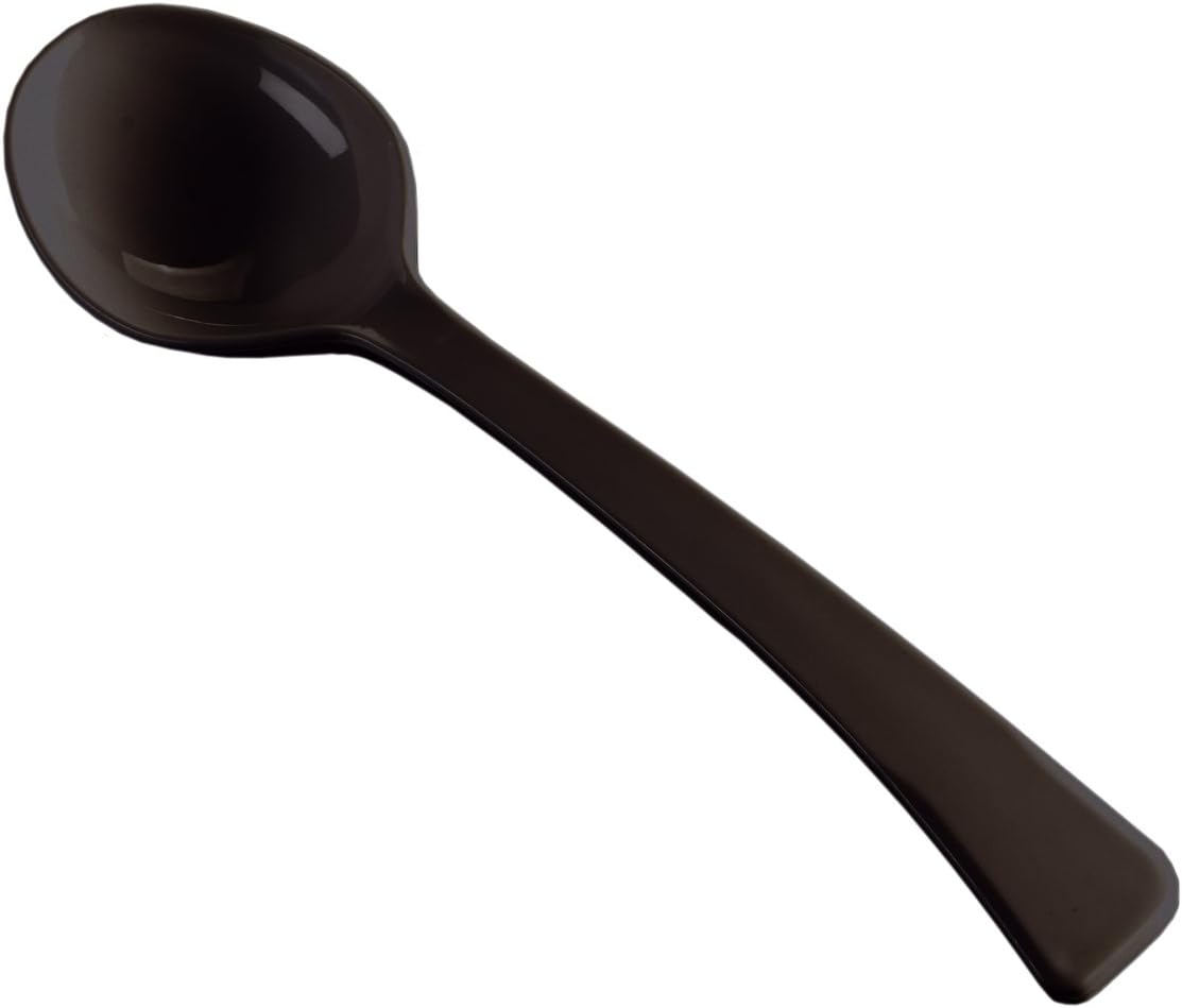 EMI Yoshi Koyal Essentials Serving Spoons, 10-Inch, Black, Set of 100