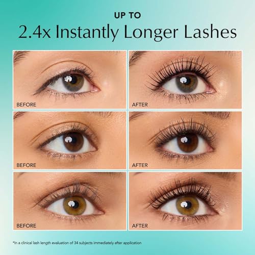 Image of Thrive Causemetics Liquid Lash Extensions Mascara, Tubing Thrive Mascara Lengthening, Volumizing & Curling, Smudge Proof, Washable, No Clumping or Flaking, Vegan & Cruelty Free, Crystal (Brown Black)