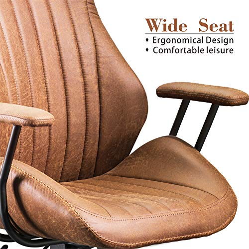 Ovios B08D37BC93 Computer Office Chair,Modern Ergonomic Desk Chair,High Back Suede Fabric Desk Chair thumb #3