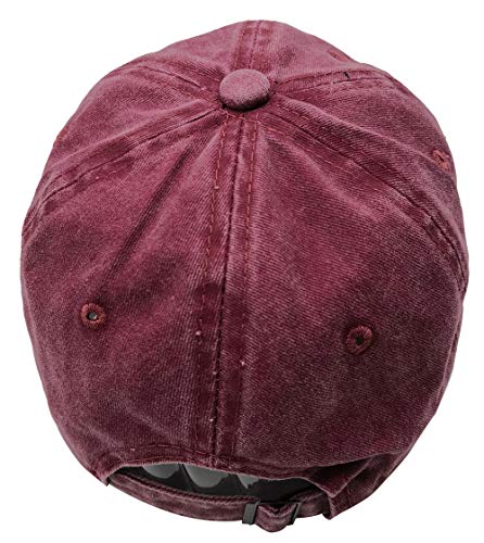 Image of OASCUVER Denim Fabric Adjustable Dog Mom Hat Fashion Distressed Baseball Cap for Women