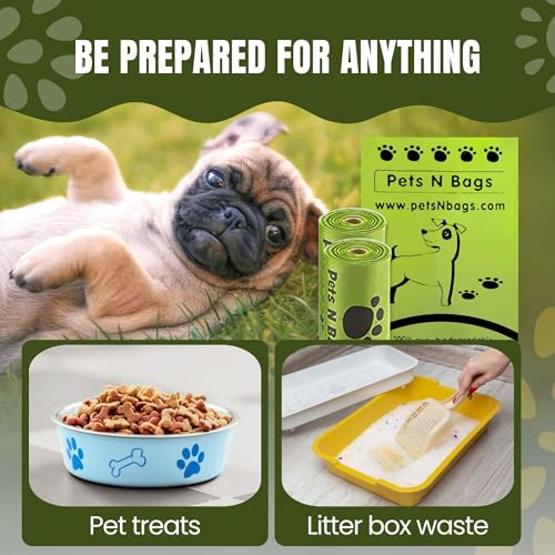 Image of Dog Poop Bags, Dog Waste Bags Unscented Refill Rolls