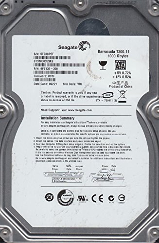 Seagate ST31000333AS PN 9FZ136-300 disque dur interne pour reconditionnement PC