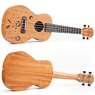 Ukulele 23 pouces Concert traditionnel Ukulele en bois d’acajou Uke Hawaii enfants petite guitare avec sac Gig for les… - Les Beatles, Paul McCartney, John Lennon, RIngo Starr, George Harrison Ukulele 23 pouces Concert traditionnel Ukulele en bois d'acajou Uke Hawaii enfants petite guitare avec sac Gig for les… – Image 2