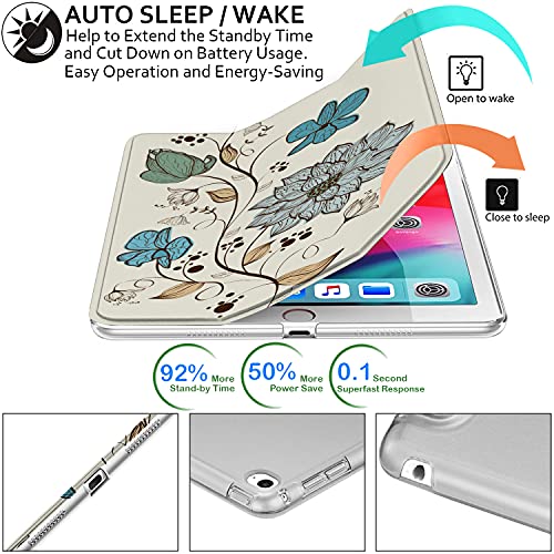 Image of DuraSafe Cases for iPad 9.7 inch Air 2nd Gen 2014 Case A1566 MGL12HN /A A1567 MGKM2HN /A MH182HN /A MGKL2HN /A MGTY2HN /A MH1J2HN /A MGTX2HN /A MH2V2HN /A MH2W2HN /A MH2U2HN /A MH2N2HN /A - Watercolor Flowers