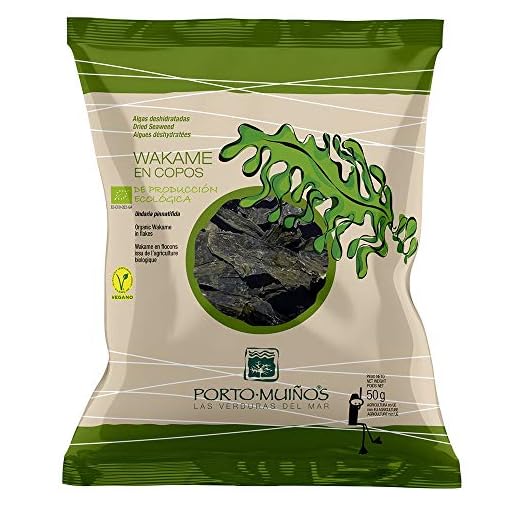 Alga wakame Ecológica Portomuiños en bolsa de 50 grs