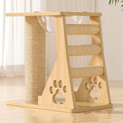 キャットタワー ミニ 猫タワー カラー2 小型 キャットタワー 48*59 低い コンパクト 小さめ 据え置き 爪とぎポール 猫 爪研ぎ 天然麻紐 猫のおもちゃ 省スペース 頑丈 猫ベッド おしゃれ 可愛い 多機能 多頭飼い 宇宙船付き