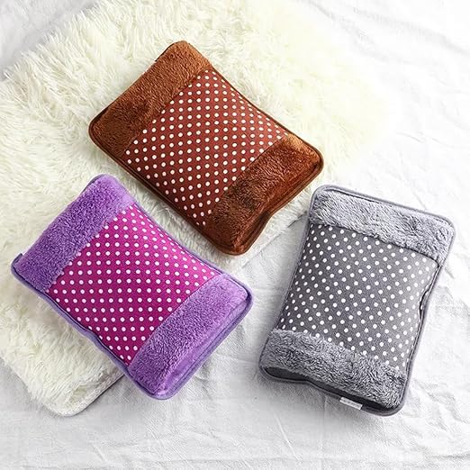 Hot Water Bag REDITEX Heating Bag Gel hot Water Bag hot bags for pain relief hot water bags electric hot pack heat pad electric for pain relief electric heating pad for back pain Men & Women with Charging Cord (Multicolour) (Velvet Bag) 1